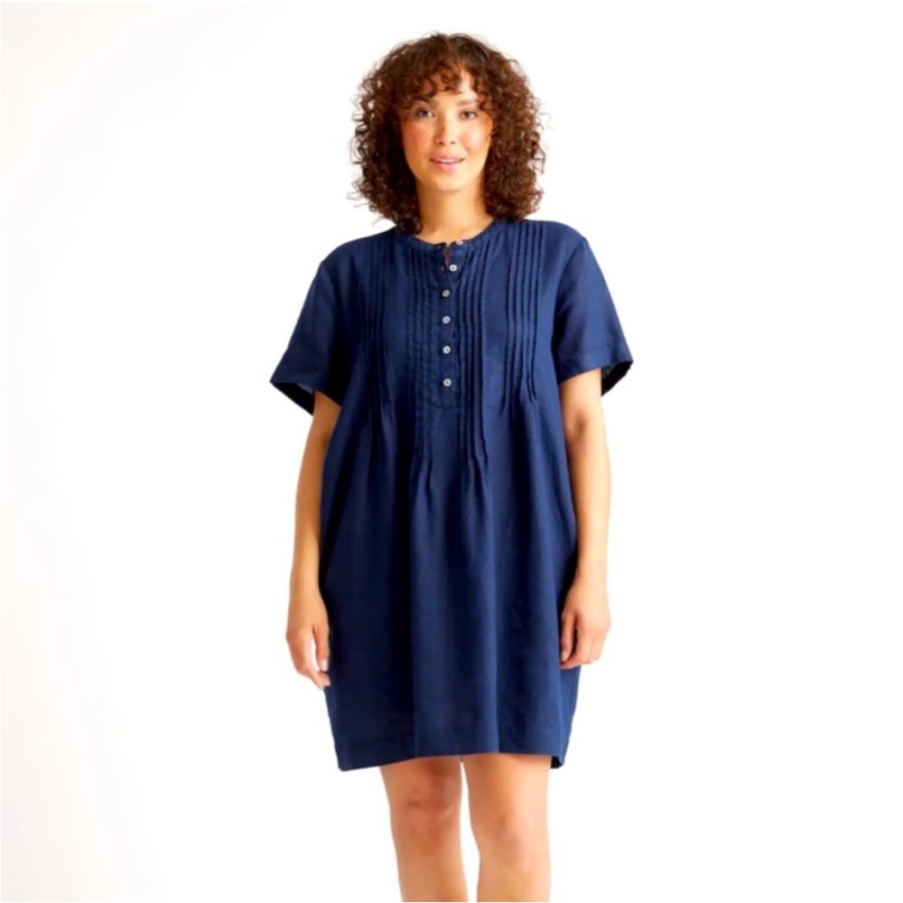 Quince | European 100% Linen Swing Dress | M